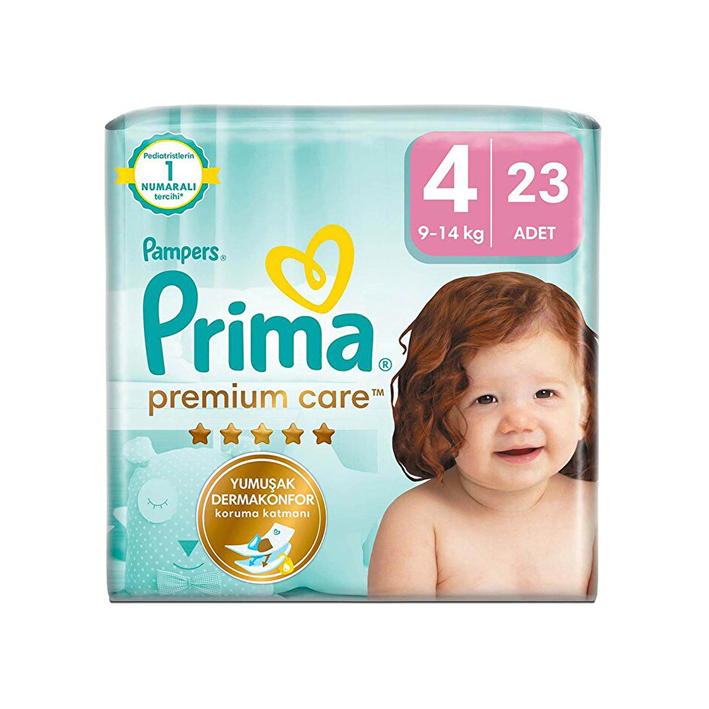 Prima Premium Care İkiz Bebek Bezi No: 4 (23'lü)