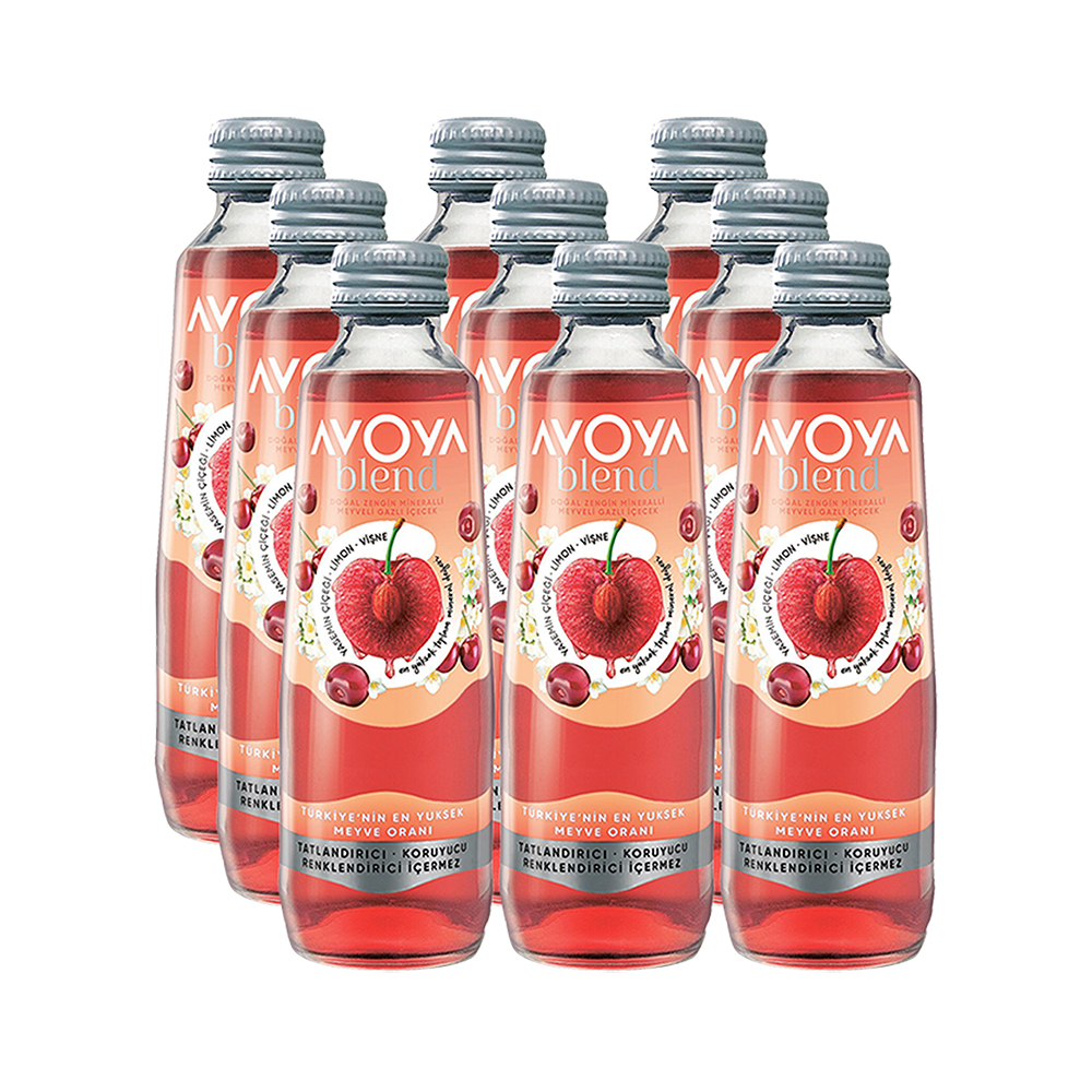 Avoya Blend Vişne Limon Aromalı Maden Suyu (6 x 250 ml)