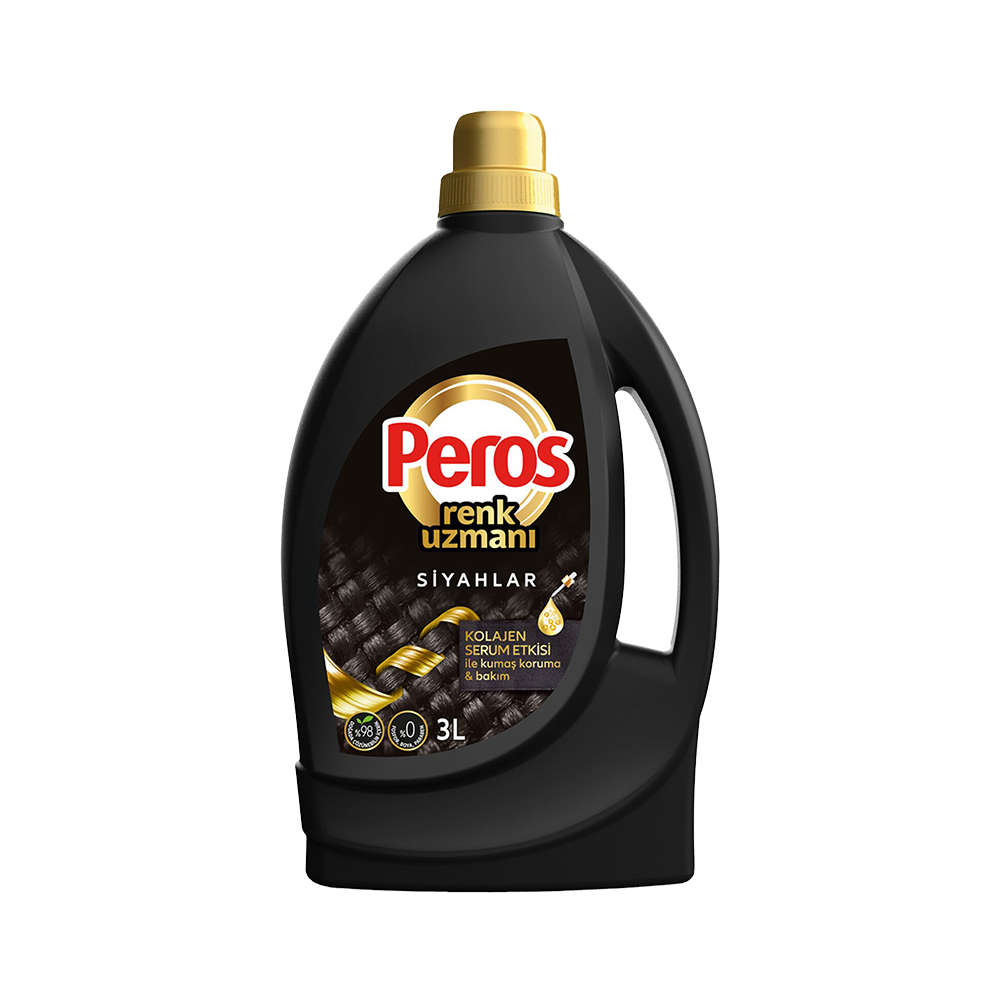 Peros Renk Uzmanı Siyahlar Sıvı Bakım Deterjanı (3 L)