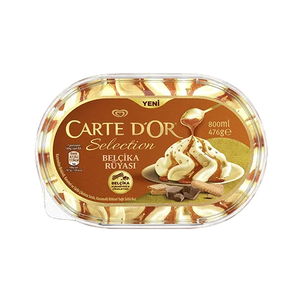 Algida Carte d'Or Selection Belçika Rüyası Dondurma (800 ml)