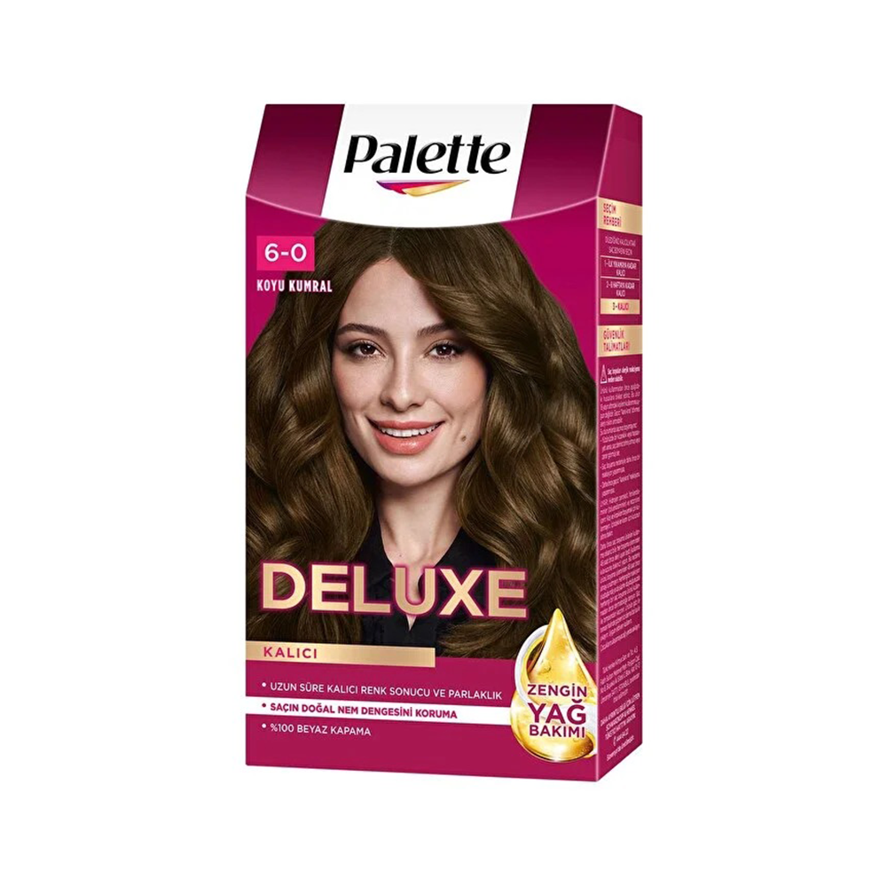 Schwarzkopf Palette Deluxe Zengin Yağ Bakımı Koyu Kumral Saç Boyası (No: 6-0)