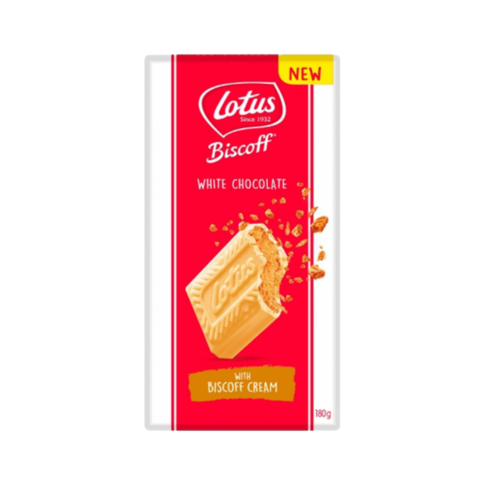 Lotus Biscoff White Chocolate With Biscoff Cream Çikolata (180 g)