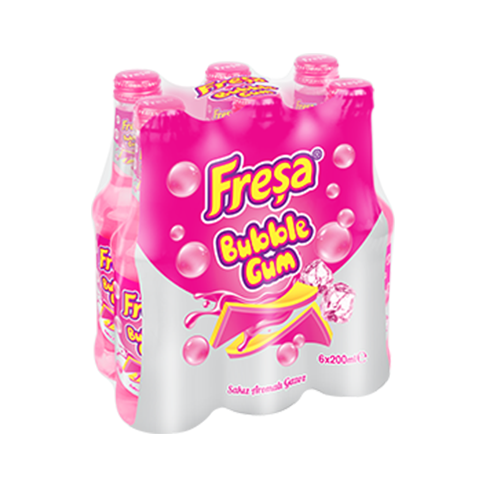 Freşa Bubble Gum Sakız Aromalı Gazoz (6 x 200 ml)