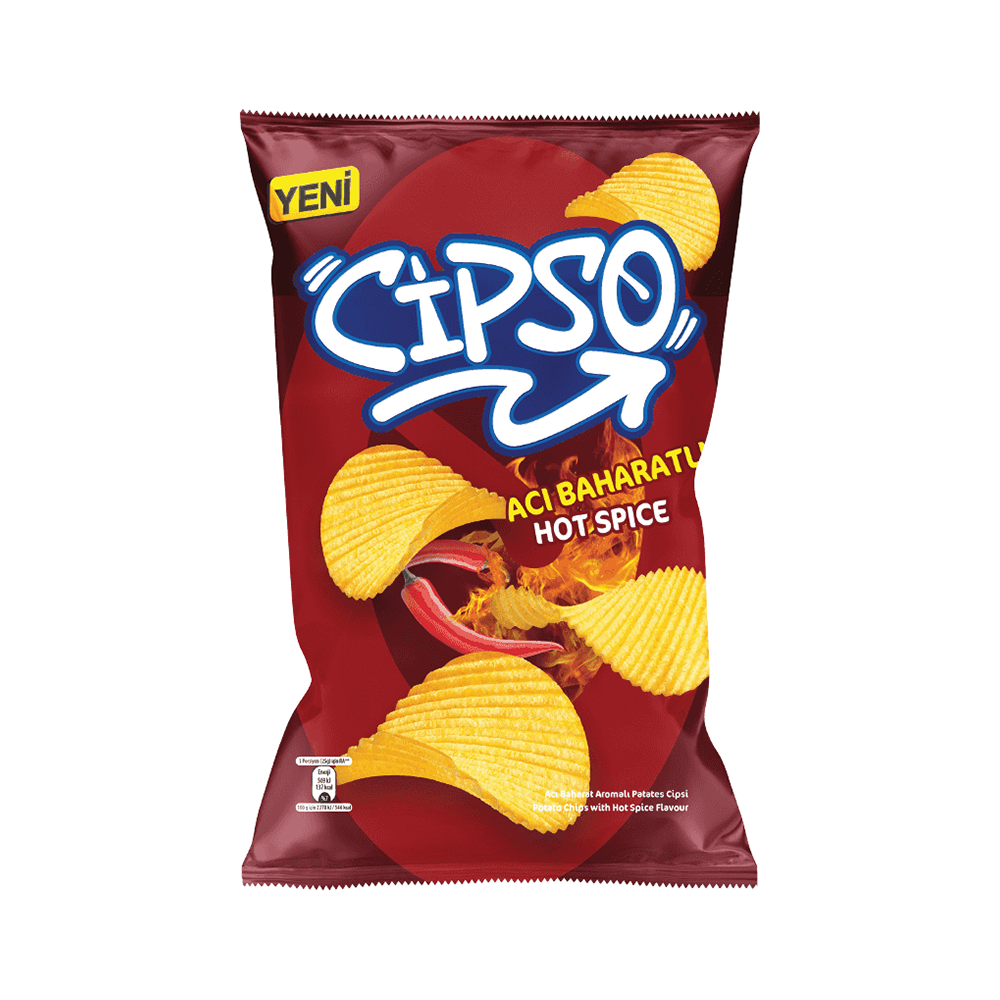 Cipso Acı Baharatlı Tırtıklı Patates Cipsi (104 g)