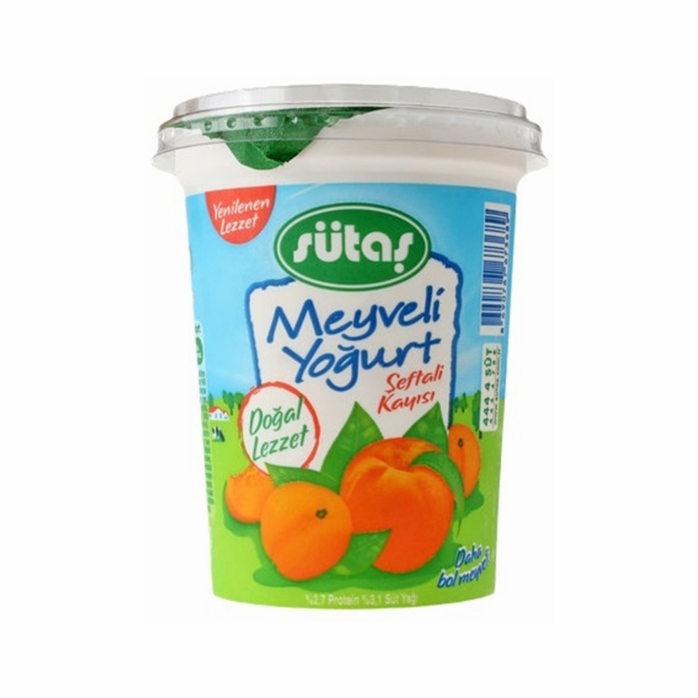 Sütaş Meyveli Yoğurt Şeftali Kayısı (500 g) ❌❌❌