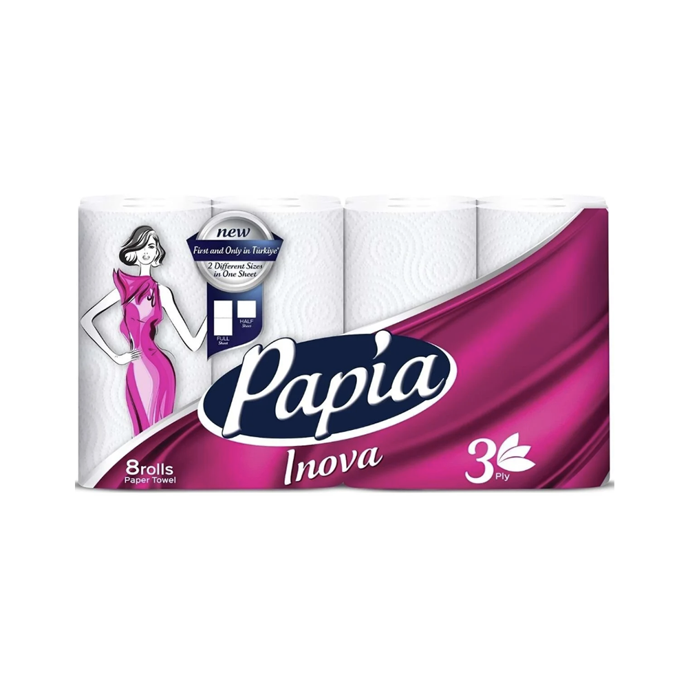 Papia Inova 3 Katlı Kağıt Havlu (8'li)❌❌❌