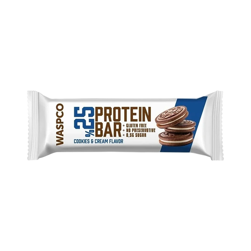 Waspco Glütensiz Kurabiye ve Kremalı Protein Bar (36 g)