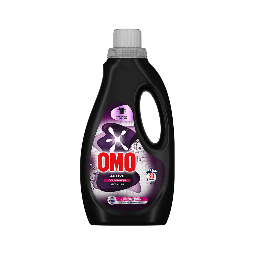 Omo Active Fresh Cold Power Siyahlar Sıvı Deterjan 30 Yıkama (1,5 L)