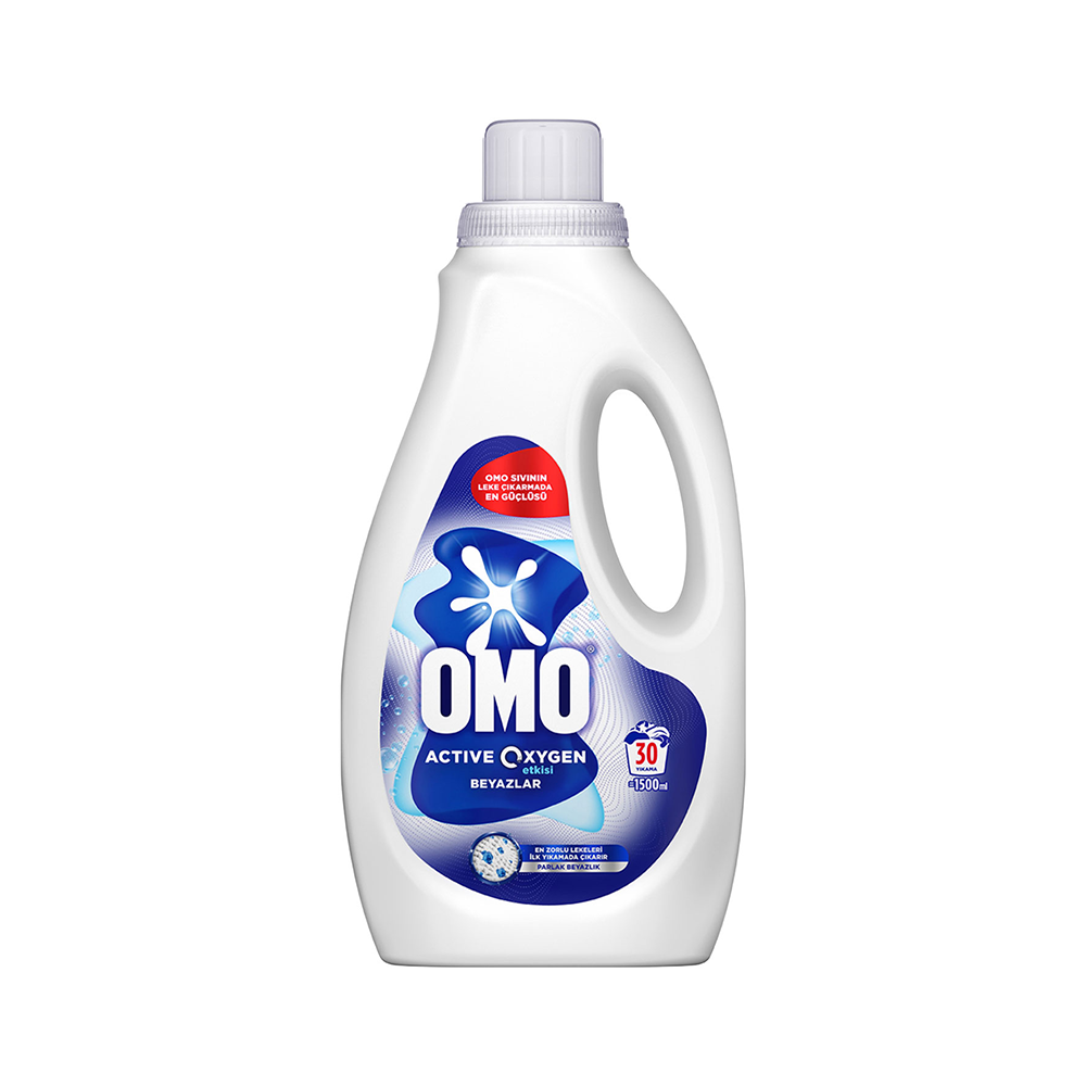 Omo Active Oxygen Etkisi Beyazlar Sıvı Deterjan 30 Yıkama (1,5 L)
