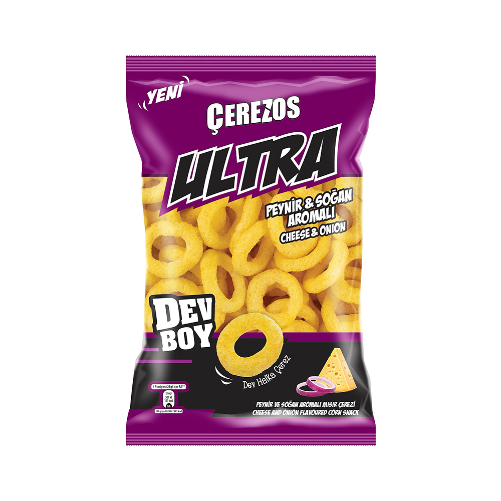 Çerezos Dev Boy Peynir ve Soğan Aromalı Mısır Cipsi (150 g)