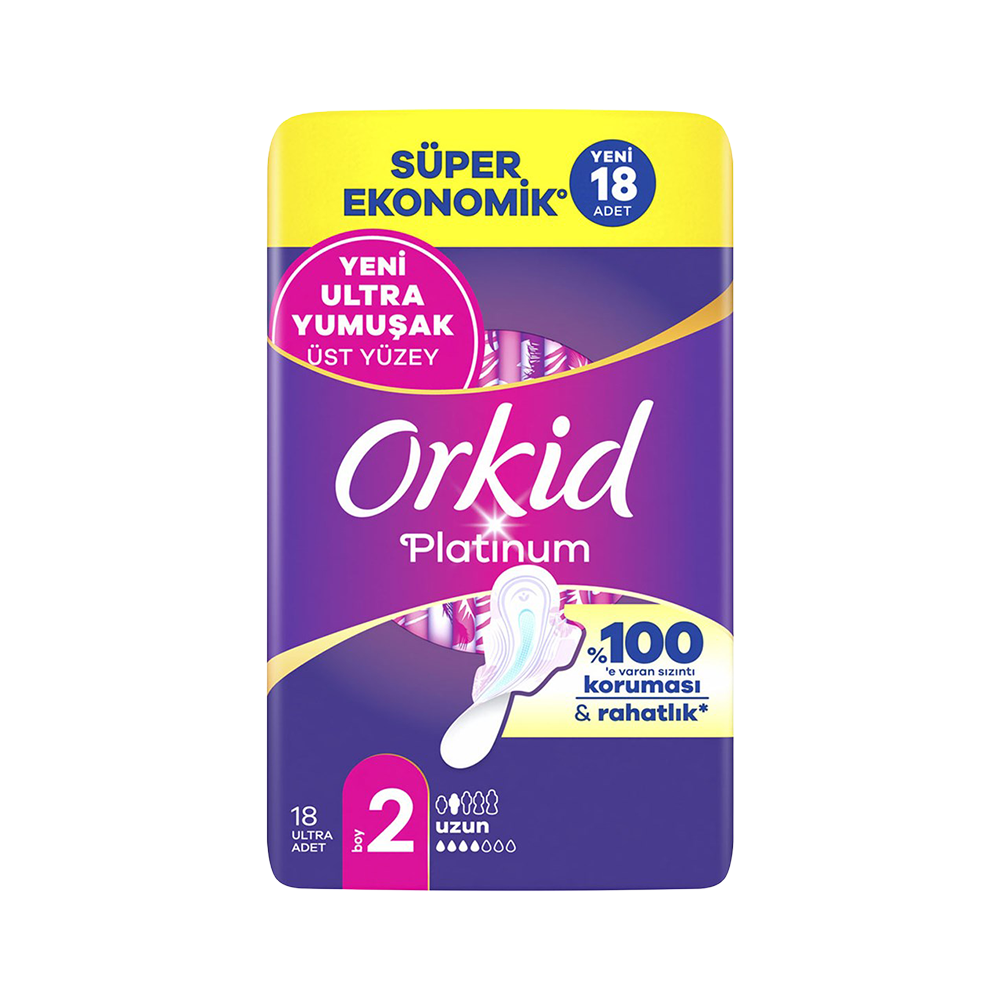 Orkid Platinum Uzun Hijyenik Ped (18'li)