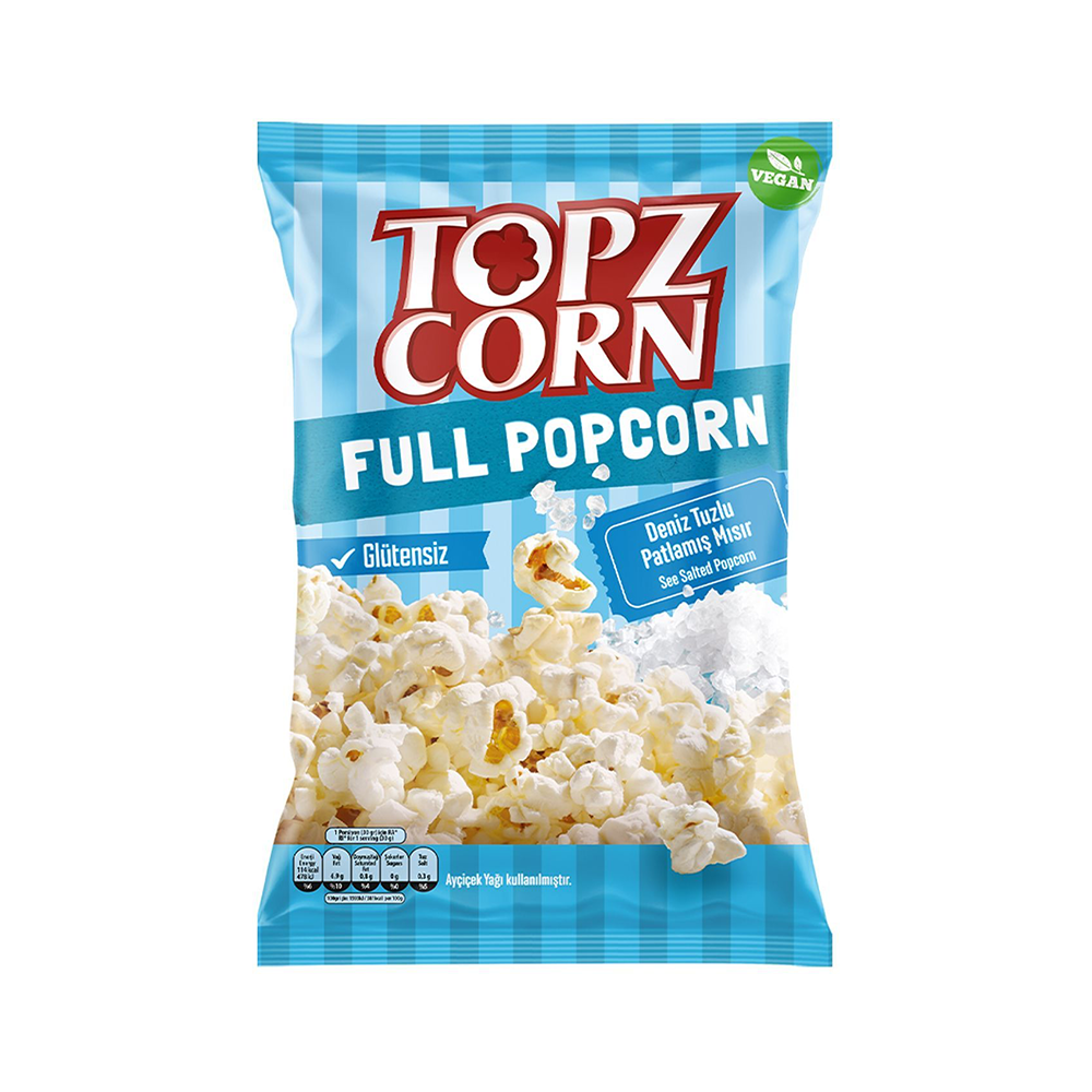 Topz Corn Deniz Tuzlu Popcorn (105 g)