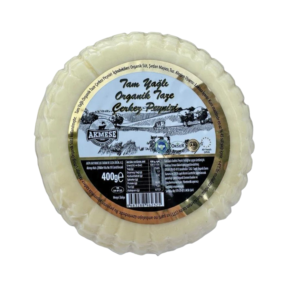 Akmeşe Tam Yağlı Organik Taze Çerkez Peyniri (400 g)