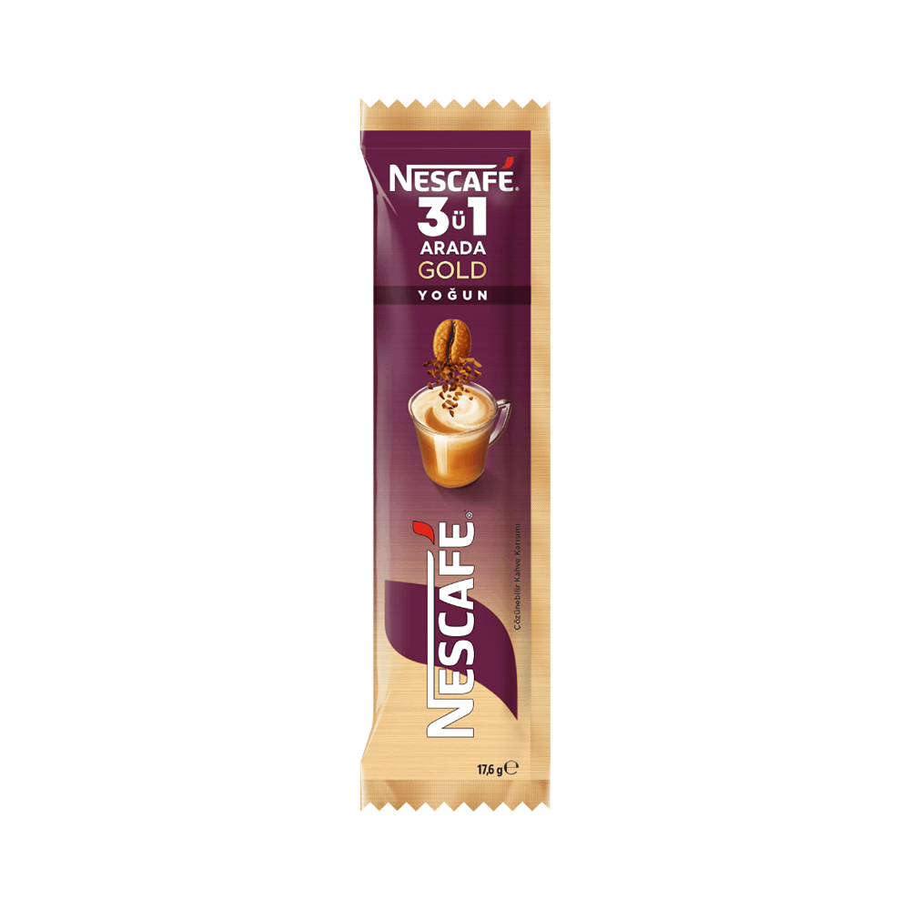 Nestlé Nescafé Gold 3'ü 1 Arada Yoğun Kahve (17,6 g)