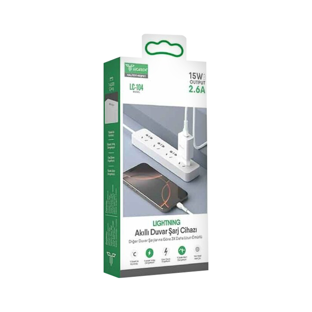 Lucatech LC-104 2,6A iOS Duvar Şarj Aleti (15 W)