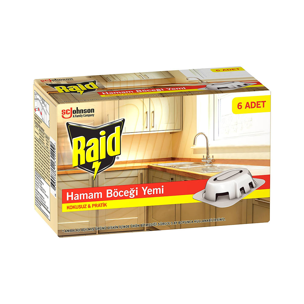 Raid Kokusuz Hamam Böceği Yemi (6'lı)