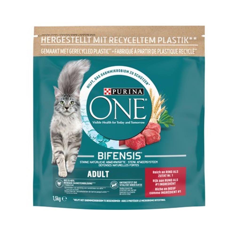 Purina One Bifensis Sığır Etli ve Tam Tahıllı Yetişkin Kedi Maması (750 g)