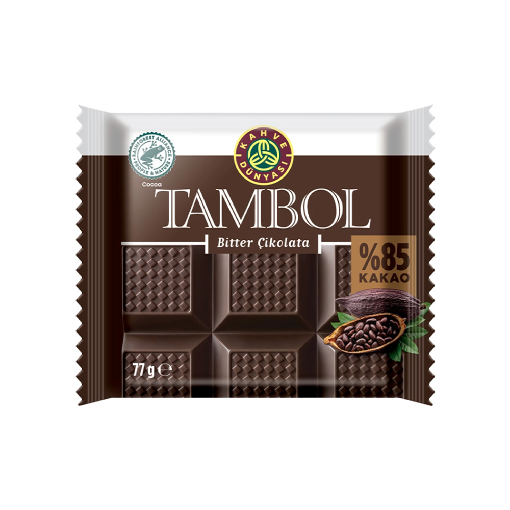 Kahve Dünyası Tambol %85 Bitter Çikolata (77 g)