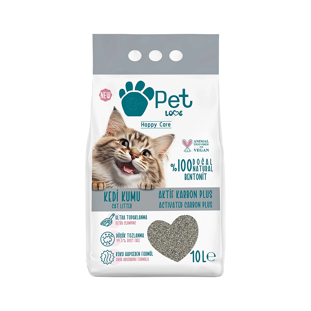 Petlove Aktif Karbon Plus Kedi Kumu (10 L)