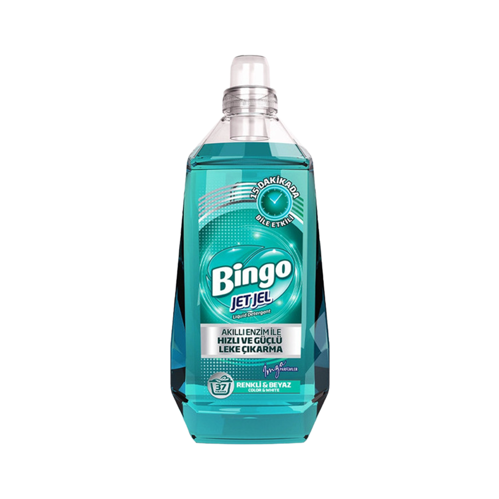 Bingo Jet Jel Renkli ve Beyaz Sıvı Deterjan (1,48 L)