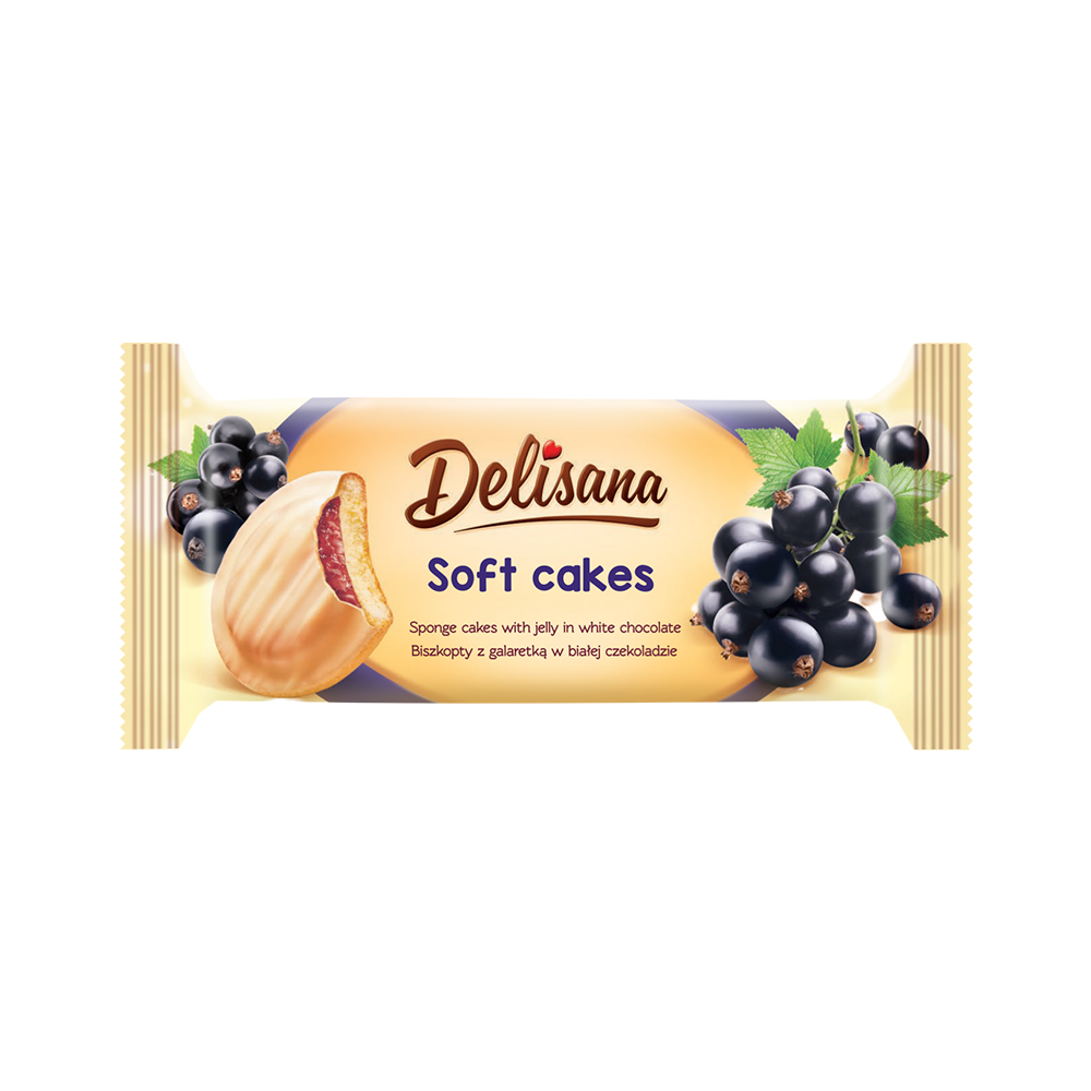 Delisana Beyaz Çikolata Frenk Üzümü Aromalı Kek (135 g)